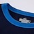 economico Pigiami per bambini-Bambino Da ragazzo Set pigiama Manica lunga Blu marino Squalo Alfabetico Autunno Inverno Essenziale Interni 7-13 anni