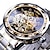 cheap Mechanical Watches-Men Mechanical Watch Transparent Hollow Skeleton Wristwatch for Men Fashion Diamond Luminous Stainless Steel Watch Male Clock