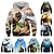 cheap Boy&#039;s 3D Hoodies&amp;Sweatshirts-Kids Boys Girls Hoodie Pullover Cat Dinosaur Animal 3D Print Long Sleeve Kid Top Casual 2-12 Years Winter White Red Blue