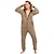 cheap Kigurumi Pajamas-Adults&#039; Kigurumi Pajamas Nightwear Printing Onesie Pajamas Flannel Cosplay For Men and Women Christmas Animal Sleepwear Cartoon