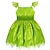 levne Šaty-dětské dívčí kostýmové šaty motýlí společenské šaty vystoupení večírek zelený asymetrický kostým s krátkým rukávem sladké šaty jaro léto regular fit 3-10 let