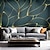 cheap Floral &amp; Plants Wallpaper-Cool Wallpapers 3D Abstract Mural Wallpaper Wall Mural Wall Stickers Leaves Abstract Outline Picture Suitable For Hotel Living Room Bedroom Art Deco