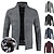 preiswerte Herren Strickjacke-Herren Pullover Strickjacke Reißverschluss-Pullover Pulloverjacke Fleece Pullover Gerippt Stricken Klassicher Stil Fleece Einfarbig Stehkragen Klassisch &amp; Zeitlos Schick &amp; Modern Täglich Geschäft
