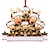 olcso Karácsonyi dekoráció-karácsonyfadíszek rénszarvas család aranyos pár szarvas csillogó karácsonyi kalap hagyományos Rudolf válogatott karácsonyi medál aranyos szarvas ünnepi téli ajándék