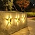 levne Venkovní nástěnná světla-4ks solární hvězda nástěnná světla venkovní vodotěsná zahradní světla vila dvorek stěna plot kroky krajina dekorativní osvětlení