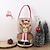 cheap Best Christmas Gifts-2Pcs Christmas Gift Bag Christmas Tote Bag Christmas Eve Christmas Gift Children Christmas Tree Pendant Candy Bag