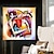 olcso Híres festmények-kézzel készített olajfestmény vászon fal művészeti dekoráció Kandinsky stílusú posztmodern absztrakt lakberendezéshez hengerelt keret nélküli feszítetlen festmény