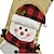 זול בגדים לכלבים-קישוטי חג המולד פשתן קטיפה 3D מצויר גרבי חג המולד גרבי חג המולד שקית מתנה