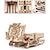 ieftine Puzzle Jigsaw-Puzzle 3d din lemn, cutie de bijuterii antică, set cutie muzicală, decorare a casei, model mecanic tăiat cu laser, ziua mamei, cadouri uimitoare pentru adulți și adolescenți (caz antic)