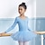 abordables Tenues de danse enfants-Tenues de Danse pour Enfants Ballet Jupes Couleur Pure Fantaisie Tulle Fille Utilisation Entraînement Manches Longues Taille haute Mélange de Coton Tulle