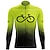 cheap Men&#039;s Jerseys-21Grams Men&#039;s Cycling Jersey Long Sleeve Bike Jersey Top with 3 Rear Pockets Mountain Bike MTB Road Bike Cycling Breathable Moisture Wicking Quick Dry Reflective Strips Black Yellow Red Gradient