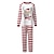 voordelige Pyjama&#039;s-Familie-look Pyjama  Katoen Brief Gestreept Huis Wit Lange mouw Mama En Ik Outfits Dagelijks Bijpassende outfits