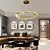 abordables Lustres-led suspensions cercle rond design 60/80 cm encastré 1 lumière anneau dimmable aluminium finitions peintes luxueux style moderne salle à manger chambre suspensions