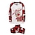 cheap Christmas Costumes-Reindeer Family Christmas Pajamas Nightwear Men&#039;s Women&#039;s Boys Girls&#039; Cute Family Matching Outfits Sweet Christmas Carnival Masquerade Kid&#039;s Adults&#039; Christmas New Year Eve Polyester Top Pants