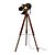 cheap Table&amp;Floor Lamp-Cinema Projector Floor Lamp, Farmhouse Tripod Lamp for Bedrooms Vintage Steampunk Adjustable 59&quot; Black Metal Camera Wooden High Lights for Study Corner, Office,Brown
