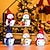 abordables Figurines de collection-led multicolore bonhomme de neige lumineux ornements pendentif de noël lampe en cristal de noël veilleuse joyeux noël cadeau noel marchandises