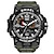 Недорогие Цифровые часы-Smael мужские спортивные часы двойной дисплей аналоговые цифровые светодиодные электронные кварцевые наручные часы водонепроницаемые военные часы для плавания
