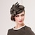 abordables Tocados-Elegantes sombreros de lana fascinadores sombrero Kentucky Derby clásico color sólido boda/fiesta de té/tocado del día de las mujeres para mujer otoño&amp;amp; invierno