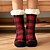 billige hjemmesokker-julegave par sokker strikke push for dame menn, varme myke fluffy sokker tykk kose sokk vinter jule sokker til dame 6 eller 5 par