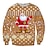 tanie Stroje na Boże Narodzenie-Święta Święty Mikołaj Bluzy Pullover Anime 3D Graficzny Na Dla par Męskie Damskie Dla dorosłych Święta Karnawał Bal maskowy Druk 3D