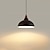 Недорогие Подвесные огни-светодиодный подвесной светильник черный / белый 13,7 &quot;мини-подвесной светильник из каучукового дерева матовый черный металлический абажур современные подвесные светильники для фермерского дома,