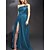 cheap Party Dresses-Women&#039;s Party Dress Satin Dress Shift Dress Long Dress Maxi Dress Lake blue Red Purple Pure Color Sleeveless Winter Fall Autumn Ruched Party One Shoulder Party Evening Party Spring Dress 2023 S M L XL