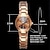 preiswerte Quarz-Uhren-Armbanduhr Quarzuhren für Damen Analog-Digital Quarz Stilvoll Modisch Luxus Wasserfest Kalender leuchtend Metall Legierung / Nachts leuchtend