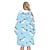 cheap Kigurumi Pajamas-Adults&#039; Hoodie Oversized Hoodie Blanket Wearable Blanket With Pocket Unicorn Bear Cat Animal Onesie Pajamas Flannel Cosplay For Men and Women Christmas Animal Sleepwear Cartoon