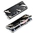 baratos Capa Samsung-telefone Capinha Para Samsung Galaxy Z Fold 5 Z Fold 4 Z Fold 3 Caso de Adsorção Magnética Espelho Transparente Magnética Vidro Temperado Metal