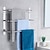 abordables Toalleros de barra-toallero de baño estante de baño multicapa moderno de acero inoxidable pulido toallero de baño de 3 niveles montado en la pared 45/60 cm