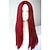 baratos Perucas de personagens de filmes-Peruca Gótica de Boneca de Pano Vermelha para Cosplay de Halloween