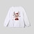 Χαμηλού Κόστους Μπλουζάκια (Tops)-Οικογένεια Κοίτα Μπλούζες Πουλόβερ Βαμβάκι Emoji Ελάφι Καθημερινά Μαύρο Ρουμπίνι Μακρυμάνικο Καθημερινά Αντιστοίχιση ρούχων
