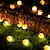 Χαμηλού Κόστους LED Φωτολωρίδες-mini globe string φωτάκια ηλιακά led νεράιδα φωτάκια κορδονιού αδιάβροχα 12m 7m 6,5m 8 λειτουργίες φωτισμός διακόσμηση κήπου εξωτερικού χώρου φως χριστουγεννιάτικο δέντρο κρεμαστά φωτάκια μπαλκονιού