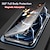 cheap iPhone Cases-Phone Case For Apple Magnetic Adsorption iPhone 14 Pro Max 14 Plus 13 12 11 Pro Max Mini SE Double Sided Clear Shockproof Solid Colored Tempered Glass Metal