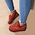 cheap Snow &amp; Winter Boots-Women&#039;s Boots Snow Boots Suede Shoes Outdoor Office Daily Leopard Solid Colored Fleece Lined Booties Ankle Boots Winter Bowknot Flat Heel Round Toe Casual Sweet Walking Suede Loafer claret Leopard