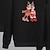 voordelige Tops-Familie-look Sweatshirt Katoen Hert Huis Zwart Rood Lange mouw Mama En Ik Outfits Dagelijks Bijpassende outfits