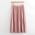 cheap Midi Skirts-Women&#039;s Skirt Work Pleated Skirts Long Skirt Midi Light Khaki Bean Paste Black Pink Skirts Fashion Casual Daily Weekend One-Size
