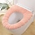 cheap Toilet Lid &amp; Tank Covers-Soft Toilet Seat Cover Pads Thicker Warmer Stretchable Washable Cloth Toilet Fits All Oval Toilet Seats