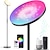 tanie Lampa stołowa i podłogowa-inteligentna lampa podłogowa rgb współpracuje z alexa google home, zdalnym wifi nowoczesna wysoka lampa stojąca, super jasny kolor 2000 lm z możliwością przyciemniania do salonu, sypialni (czarny)
