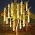 baratos Mangueiras de LED-Chuva de meteoros luzes de chuva ao ar livre de natal pendurado fogo de artifício corda luz de neve caindo pingo de chuva pingente de gelo luzes de fadas para decoração de jardim de árvore de natal