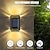 baratos Candeeiros Luzes de Exterior-4 pçs luzes de parede solar ao ar livre à prova d&#039;água pátio varanda cerca luz de parede paisagem decorativa luz solar noturna