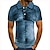 voordelige herenpolo&#039;s met knopen-Voor heren POLO Shirt Tennisshirt Golfshirt Grafische prints Kraag Geel Rood blauw Bruin 3D-afdrukken Straat Casual Korte mouw Button-omlaag Kleding Linnen zoals stof Modieus Stoer Casual
