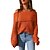 cheap Sweaters-Women&#039;s Pullover Sweater Jumper Ribbed Knit Knitted Off Shoulder Pure Color Outdoor Daily Stylish Casual Winter Fall Orange Light Blue S M L