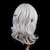Χαμηλού Κόστους Περούκες μεταμφιέσεων-ασημί περούκα προσεγμένα κτυπήματα πλεξούδα περούκα με κλιπ αράχνη για γυναικεία αποκριάτικη κοστούμια cosplay περούκα πάρτι