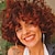 abordables Perruques de qualité supérieure-perruques courtes bouclées pour les femmes noires doux noir grosse perruque frisée avec une frange afro crépus boucles résistant à la chaleur perruque synthétique d&#039;aspect naturel pour les femmes