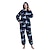 billige Bærbart teppe-bærbar fleeceteppe dame fleece onesies pyjamas jumpsuit varm sherpa romper nattøy i ett stykke glidelås hette leketøy loungewear