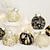 ieftine Ornamente-balouri de craciun, decoratiuni ornament de craciun ornamente rezistente la spargere bulete de craciun vopsite in culoarea negru si auriu decoratiuni pentru petrecere nunta decor de craciun