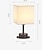 billige bord- og gulvlampe-sengelampe med usb-port - berøringskontrol bordlampe til soveværelse træ natbordslampe med rund skærm af hør stof til stue, sovesal, hjemmekontor (led-pære inkluderet)