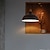 זול אורות תליון-תאורת תליון לד שחור/לבן 13.7 אינץ&#039; מיני מנורת תלייה מעץ גומי גוון מתכת שחור מט גופי תאורה מודרניים לתלייה לבית חווה, סלון אוכל, בר, מסדרון