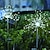 abordables Éclairages pour allées-Feux d&#039;artifice solaires 90/120/150/200 leds lumières solaires extérieures bricolage lumières décoratives de jardin guirlandes étanches lumières de pelouse